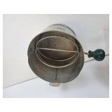 Lot of (3) Vintage Kitchen Items - Foley Food Mill, Hodges Flour Sifter, and 7" "Cold Handle" Frying Pan