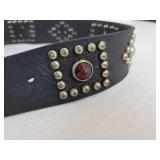 Small Cast Iron Doll Chair and 32" Leather Belt