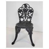 Small Cast Iron Doll Chair and 32" Leather Belt