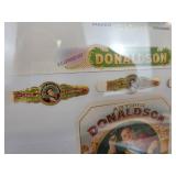 Framed Cigar Labels  - Arthur Donaldson, Leschke & Pletcher, Shoe Peg, John T. Stier & Son, and More