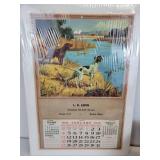 1948 Calendar with Hunting Dogs and Portfolio of (6) "Gun Dogs at Work" Prints by Edwin Megargee