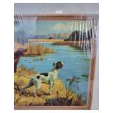 1948 Calendar with Hunting Dogs and Portfolio of (6) "Gun Dogs at Work" Prints by Edwin Megargee