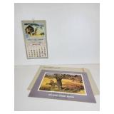 1948 "The Hunting and Fishing Calendar" and Portfolio of (11) Prints of Upland Game Birds of North America by Bob Kuhn (Remington Game Art Collection)