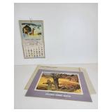 1948 "The Hunting and Fishing Calendar" and Portfolio of (11) Prints of Upland Game Birds of North America by Bob Kuhn (Remington Game Art Collection)