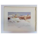 1948 "The Hunting and Fishing Calendar" and Portfolio of (11) Prints of Upland Game Birds of North America by Bob Kuhn (Remington Game Art Collection)