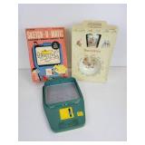 Vintage Kohner Sketch-O-Matic Toy and Royal Doulton Bunnykins Children