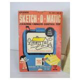 Vintage Kohner Sketch-O-Matic Toy and Royal Doulton Bunnykins Children