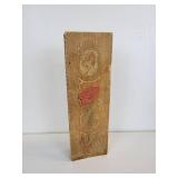 Pair of Vintage Pyrography Wood Boxes for Gloves, Scarves, Stockings, and More