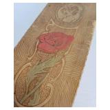 Pair of Vintage Pyrography Wood Boxes for Gloves, Scarves, Stockings, and More