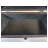 Pair of Vintage Pyrography Wood Boxes for Gloves, Scarves, Stockings, and More