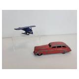 Vintage Tootsie Toys - Red 6-Window Limo and UX214 Seaplane