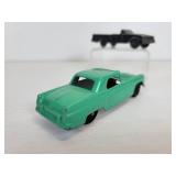 Vintage Tootsie Toys - Black Chrysler and Aqua Ford Thunderbird