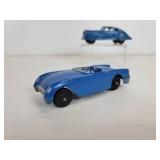 Vintage Tootsie Toys - Blue Chevy Corvette and Blue Chevy Fastback Coupe
