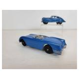 Vintage Tootsie Toys - Blue Chevy Corvette and Blue Chevy Fastback Coupe