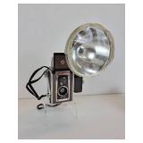 Vintage Kodak DuraflexIV Camera with Kodalite Flasholder and Kodak Brownie 8mm Movie Camera II