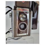 Vintage Kodak DuraflexIV Camera with Kodalite Flasholder and Kodak Brownie 8mm Movie Camera II