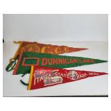 Lot of (3) Vintage Felt Pennants - Civilian Conservation Corps, Dunnigan Lake, and Itasca State Park