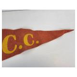 Lot of (3) Vintage Felt Pennants - Civilian Conservation Corps, Dunnigan Lake, and Itasca State Park