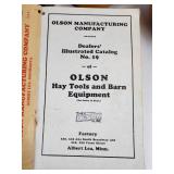 Tall Galvanized Bucket, Wooden Clogs, and "The Olson Line" 1930 Sales Magazine from Albert Lea, MN