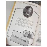 Tall Galvanized Bucket, Wooden Clogs, and "The Olson Line" 1930 Sales Magazine from Albert Lea, MN