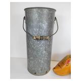 Tall Galvanized Bucket, Wooden Clogs, and "The Olson Line" 1930 Sales Magazine from Albert Lea, MN