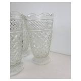 Lot of (3) Large Glass Vases - NO SHIPPING