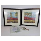 Pair of Framed Landscape Prints and More - NO SHIPPING