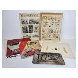 Minnesota Centennial 1849-1949 Aluminum License Plate and 1904 "Scientific American" Magazine, 1937 "Napolean" Comic, 1930 Dodge Eight Litho and More