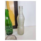 Vintage W. Roberts "Oxford Match" Watercolor & Pen Billiard Illustration with Antique SQUEEZE Soda Bottle, Vintage 7UP Bottle, and More! NO SHIPPING