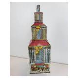 Vintage Tin Litho Toys - Marx Rotary Printing Press and Marx Daredevil Flyer Airplane Skyscraper