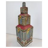 Vintage Tin Litho Toys - Marx Rotary Printing Press and Marx Daredevil Flyer Airplane Skyscraper