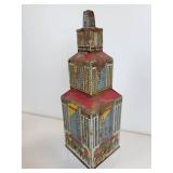 Vintage Tin Litho Toys - Marx Rotary Printing Press and Marx Daredevil Flyer Airplane Skyscraper