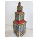 Vintage Tin Litho Toys - Marx Rotary Printing Press and Marx Daredevil Flyer Airplane Skyscraper