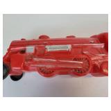EMPIRE Vintage Red Blow Mold Toy Train Engine on Wheels
