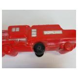EMPIRE Vintage Red Blow Mold Toy Train Engine on Wheels