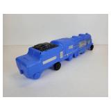EMPIRE Vintage Blue Blow Mold Toy Train Engine on Wheels