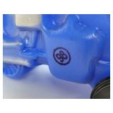 EMPIRE Vintage Blue Blow Mold Toy Train Engine on Wheels