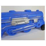 EMPIRE Vintage Blue Blow Mold Toy Train Engine on Wheels