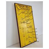 Vintage Crescent Tools Pegboard