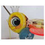 Pair of New Old Stock Fisher-Price Queen Buzzy Bee Pull-Behind Toys
