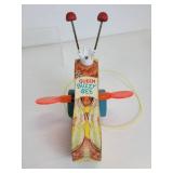 Pair of New Old Stock Fisher-Price Queen Buzzy Bee Pull-Behind Toys