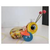 Pair of New Old Stock Fisher-Price Queen Buzzy Bee Pull-Behind Toys