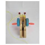 Pair of New Old Stock Fisher-Price Queen Buzzy Bee Pull-Behind Toys