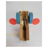 Pair of New Old Stock Fisher-Price Queen Buzzy Bee Pull-Behind Toys