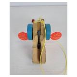 Pair of New Old Stock Fisher-Price Queen Buzzy Bee Pull-Behind Toys