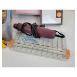 Lot of Stamping Supplies and Accessories, Ink Pads, Stamp Scrubber, Paper Stock, Glitter, and More!