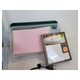 Lot of Stamping Supplies and Accessories, Ink Pads, Stamp Scrubber, Paper Stock, Glitter, and More!