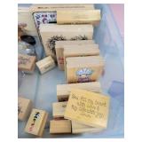 Lot of Stamping Supplies and Accessories, Ink Pads, Stamp Scrubber, Paper Stock, Glitter, and More!