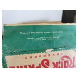 Rock Spring Beverages Box and Carrier and Airborne Screaming Eagles Flag