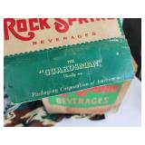 Rock Spring Beverages Box and Carrier and Airborne Screaming Eagles Flag